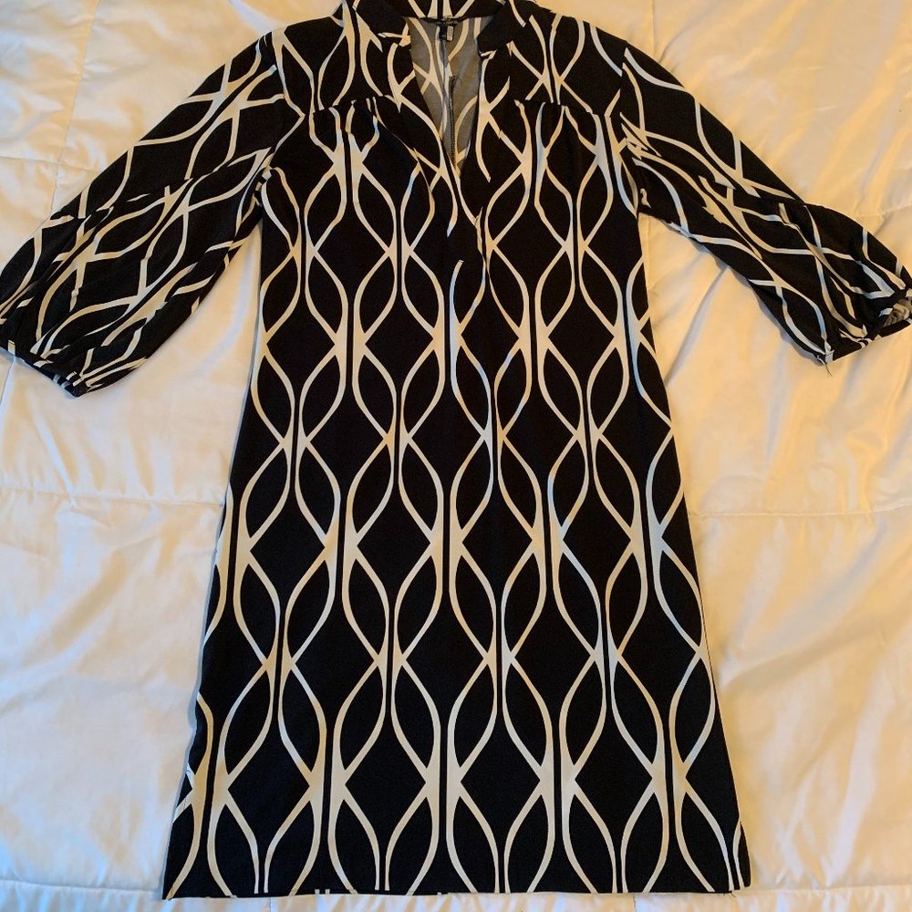 Banana Republic Black and White Dress